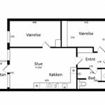 Lej 3-værelses lejlighed på 81 m² i Helsinge