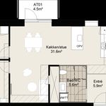 Lej 4-værelses lejlighed på 99 m² i Horsens