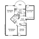 Lej 3-værelses lejlighed på 90 m² i Fredericia